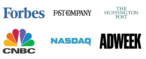 Forbes, Fast Company, The Huffington Post, CNBC, NASDAQ, Adweek